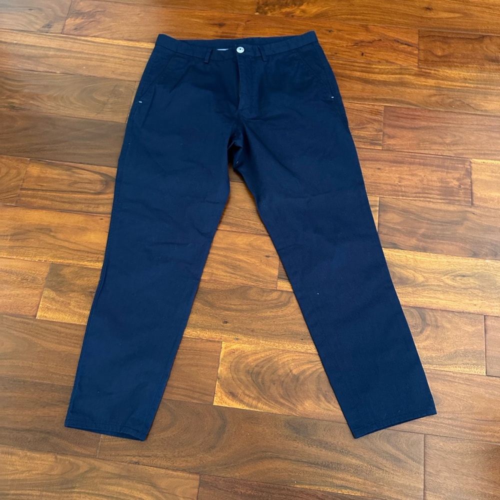Men’s Massimo Dutti blue cotton chinos pants sz 31